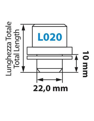 ΠΑΞΙΜΑΔΙΑ ΑΣΦΑΛΕΙΑΣ 14x1,5 19,4/40,8mm (22) ΙΣΙΑ ΜΕ ΡΟΔΕΛΑ ORIGINAL L020