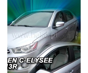 ΑΝΕΜΟΘΡΑΥΣΤΕΣ ΓΙΑ CITROEN C-ELYSEE 4D 2013-2020 ΖΕΥΓΑΡΙ ΑΠΟ ΕΥΚΑΜΠΤΟ ΦΙΜΕ ΠΛΑΣΤΙΚΟ HEKO - 2 ΤΕΜ.