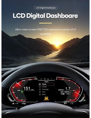 DIGITAL IQ DDD 954_DC (10in) DIGITAL CLUSTER for BMW 3 Series (E90-E91-E92-E93) mod. 2005-2012