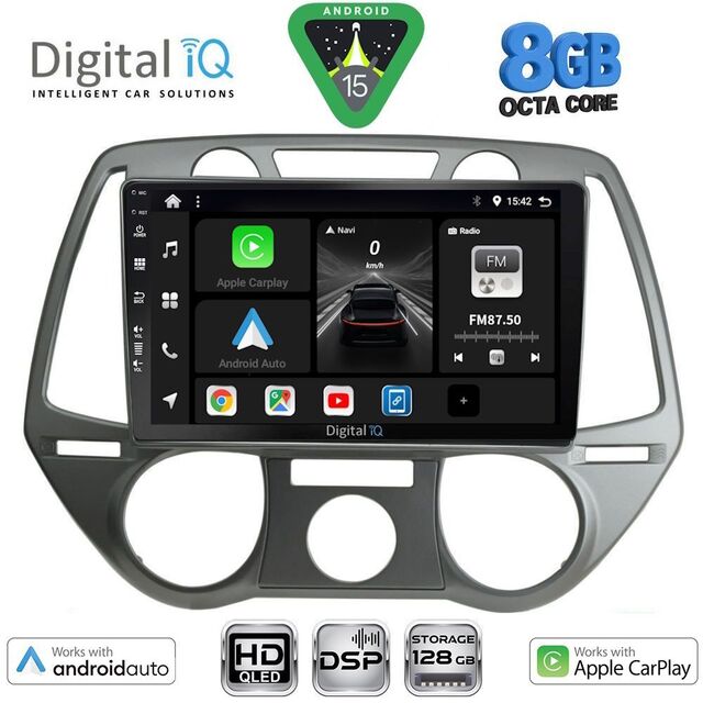 DIGITAL IQ BXF 7228_CPAA A/C (9inc) MULTIMEDIA TABLET for HYUNDAI i20 mod. 2008-2012