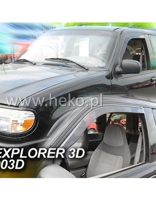 ΑΝΕΜΟΘΡΑΥΣΤΕΣ ΓΙΑ FORD EXPLORER 2 3D 1995-2003 ΖΕΥΓΑΡΙ ΑΠΟ ΕΥΚΑΜΠΤΟ ΦΙΜΕ ΠΛΑΣΤΙΚΟ HEKO - 2 ΤΕΜ.