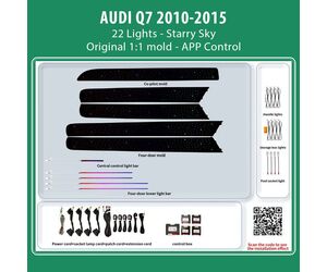 DIQ AMBIENT AUDI Q7 FL TRIM (4L) (Digital iQ Ambient Light for Audi Q7 mod. 2005-2010 with 22 Lights, Starry Sky)