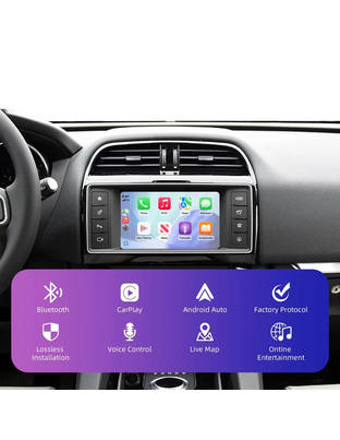 DIGITAL IQ LR 523F CPA (WIRELESS CARPLAY / ANDROID AUTO BOX with 2 CAMERA IN for JAGUAR - LAND ROVER mod. 2016-2019 with HARMAN 8" System)