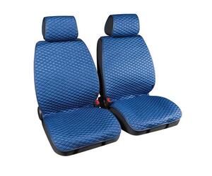 Πλατοκάθισμα με Προσκέφαλο COVER-TECH FABRIC 2τεμ. Μπλε/Γκρι