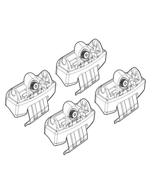 ΑΚΡΑ ΓΙΑ ΜΠΑΡΕΣ NORDRIVE ΓΙΑ OPEL ASTRA L 5D 12/2021+ /PEUGEOT 305 5D/SW 08/2021+  - 4ΤΕΜ.