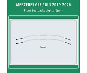 DIQ AMBIENT MERCEDES GLE FRONT SEATBACK (Digital iQ Ambient Light for MERCEDES GLE mod. 2019-2026, 2 x Seatback Lights)