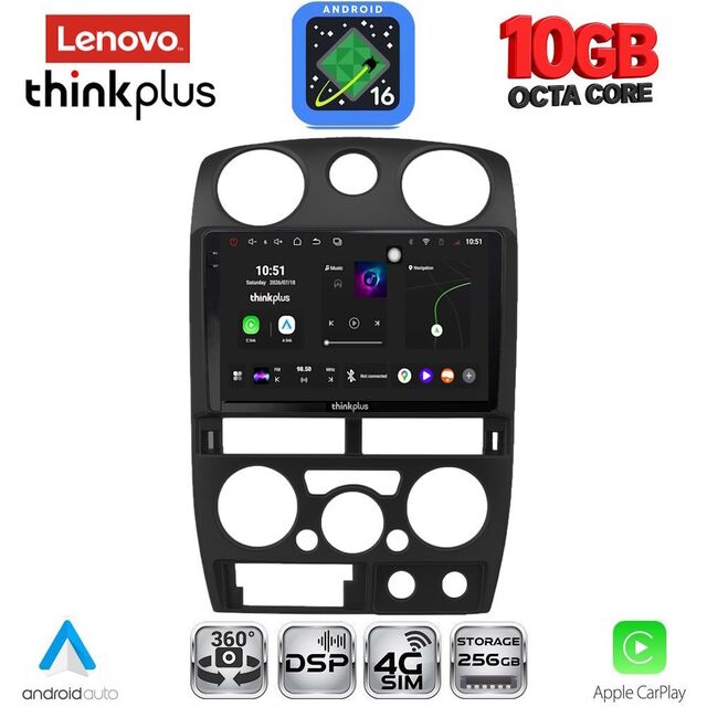 LENOVO LTM 11254BL_CPA (9inc) MULTIMEDIA TABLET for ISUZU D-MAX mod. 2008-2012 (BLACK)