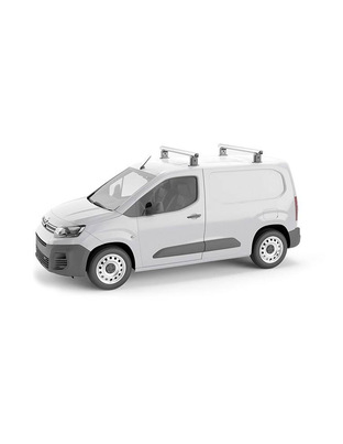 Πλήρες Σετ με Μπάρες Οροφής Αλουμινίου Airdyn L 125 cm και Άκρα Τοποθέτησης για Επαγγελματικά Οχήματα και Van Menabo - 2 τεμ.