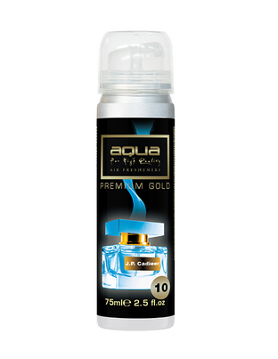 Aqua - ΑΡΩΜΑΤΙΚΟ ΑΥΤΟΚΙΝΗΤΟΥ ΣΕ ΣΠΡΕΙ (SPRAY) ΜΕ ΑΡΩΜΑ J.P CADIEER PREMIUM GOLD SERIES 75ml AQUA - 1 TEM. (10-804/AQ)