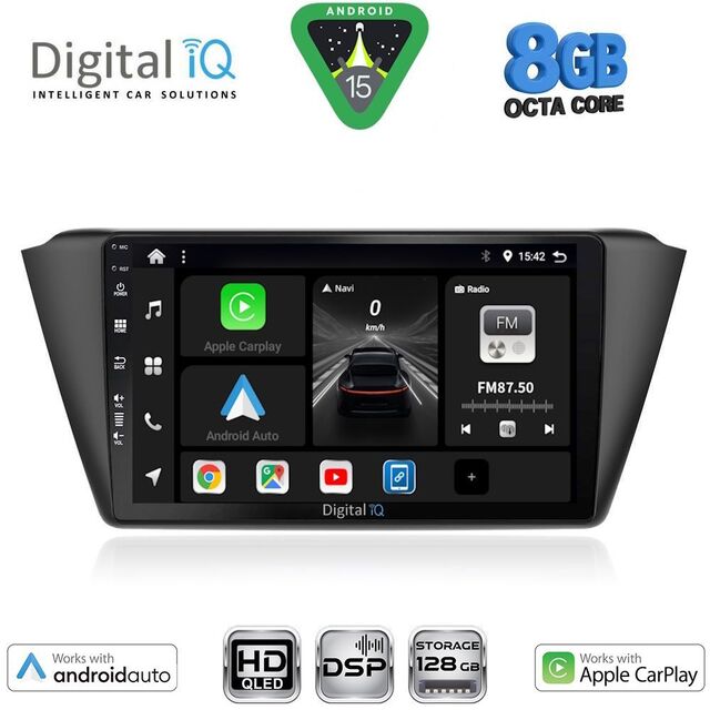 DIGITAL IQ BXF 7582_CPAA (9inc) MULTIMEDIA TABLET for SKODA FABIA mod. 2015-2022