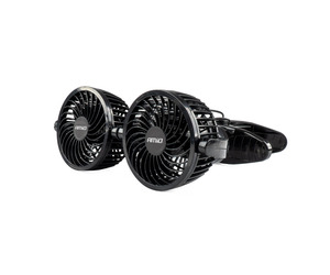 Amio - ΑΝΕΜΙΣΤΗΡΑΣ ΔΙΠΛΟΣ 24V 2χ4''(10,8cm) ΜΕ ΦΙΣ ΑΝΑΠΤΗΡΑ/2 ΤΑΧΥΤΗΤΩΝ/ ΜΕ ΜΑΝΤΑΛΑΚΙ PRO SERIES - 1 ΤΕΜ. (03013/AM)