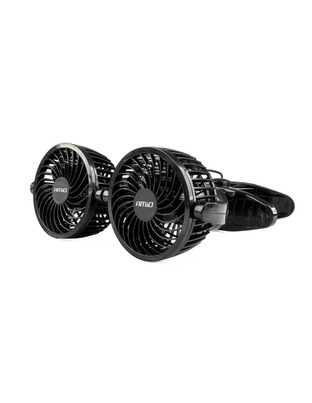 Amio - ΑΝΕΜΙΣΤΗΡΑΣ ΔΙΠΛΟΣ 24V 2χ4''(10,8cm) ΜΕ ΦΙΣ ΑΝΑΠΤΗΡΑ/2 ΤΑΧΥΤΗΤΩΝ/ ΜΕ ΜΑΝΤΑΛΑΚΙ PRO SERIES - 1 ΤΕΜ. (03013/AM)