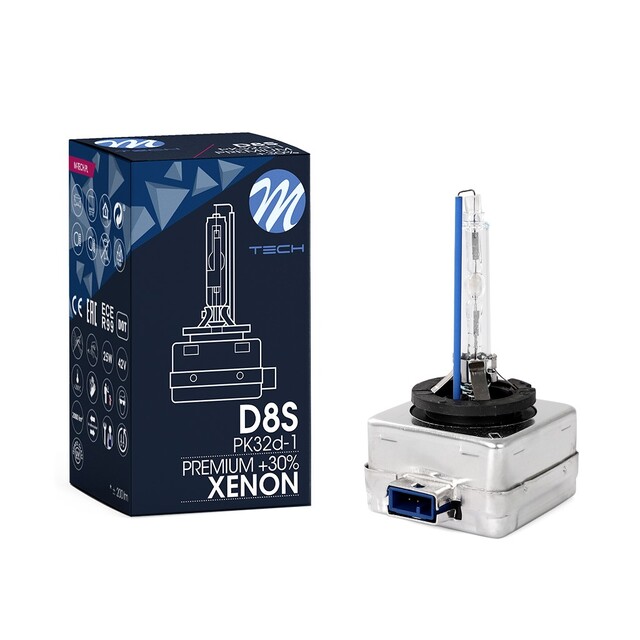 ΛΑΜΠΑ ΧΕΝΟΝ D8S 85V 25W 4.300K PREMIUM XENON +30% ΚΟΥΤΙ M-TECH - 1 ΤΕΜ.