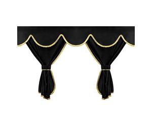 ΣΕΤ ΚΟΥΡΤΙΝΕΣ ΝΤΑΛΙΚΑΣ PRIVILEGE STANDARD ΜΑΥΡΟ 8ΤΕΜ.