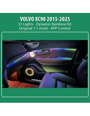 DIQ AMBIENT VOLVO XC90 DR mod. 2015-2024 (Digital iQ Ambient Light for VOLVO XC90 mod. 2015-2024 with 31 Lights)