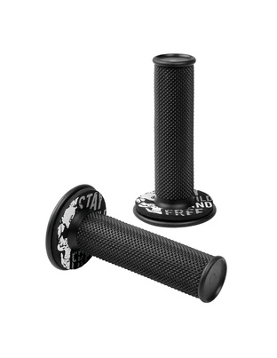 ΧΕΡΟΥΛΙΑ MOTO DONUT OFF-ROAD ΜΑΥΡΑ/ΓΚΡΙ 22MM+25MM 12CM 2ΤΕΜ