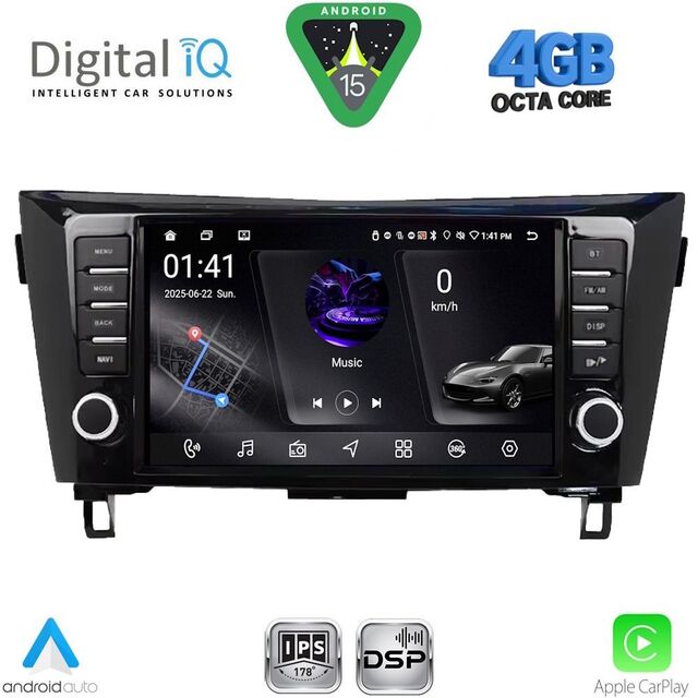 DIGITAL IQ RSG 6467_CPA (9inc) MULTIMEDIA TABLET for NISSAN QASHQAI - XTRAIL mod. 2014-2021