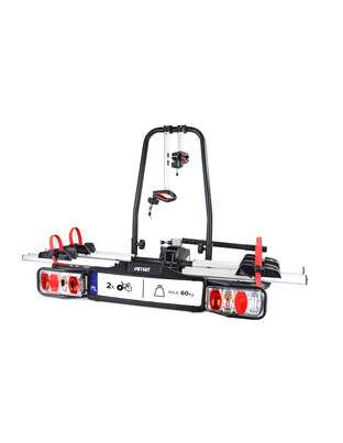 Amio – Βάση Ποδηλάτου Κοτσαδόρου TBC-02/2 για 2 E-Bike έως 60kg με Αναδίπλωση & Κλείδωμα για Ασφαλή Μεταφορά – 1 Τεμ. (02585/AM)