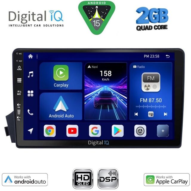 DIGITAL IQ BXC 3650_CPAA (9inc) MULTIMEDIA TABLET for SSANGYONG ACTYON – KYRON mod. 2006-2015