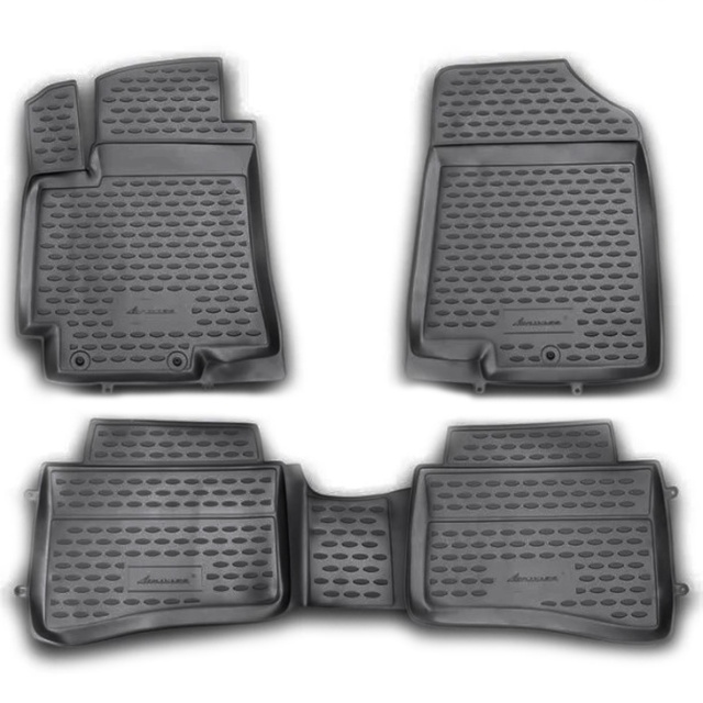 ΠΑΤΑΚΙΑ ΣΕ ΣΚΑΦΗ TPE ΛΑΣΤΙΧΟ ΓΙΑ KIA RIO 5D 09/2011-2017  ΣΕ ΜΑΥΡΟ ΧΡΩΜΑ NOVLINE - 4 ΤΕΜ.