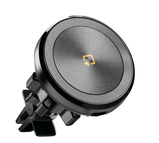 Μαγνητική Βάση Στήριξης Κινητού Mag Wireless Airvent της σειράς Optiline για Ίσιους Αεραγωγούς Αυτοκινήτου με δυνατότητα ασύρματης φόρτισης Max Power 15W, 15 μαγνήτες και 2 αυτοκόλλητα, μεταλλικά δακτυλίδια