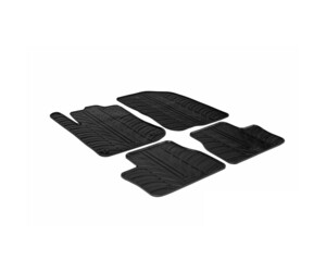 LAMPA - ΠΑΤΑΚΙΑ ΑΥΤΟΚΙΝΗΤΟΥ ΑΠΟ ΛΑΣΤΙΧΟ ΓΙΑ PEUGEOT 2008 06/2013-2019 ΣΕ ΜΑΥΡΟ ΧΡΩΜΑ ME ΚΟΥΜΠΩΜΑΤΑ - 4 ΤΕΜ.