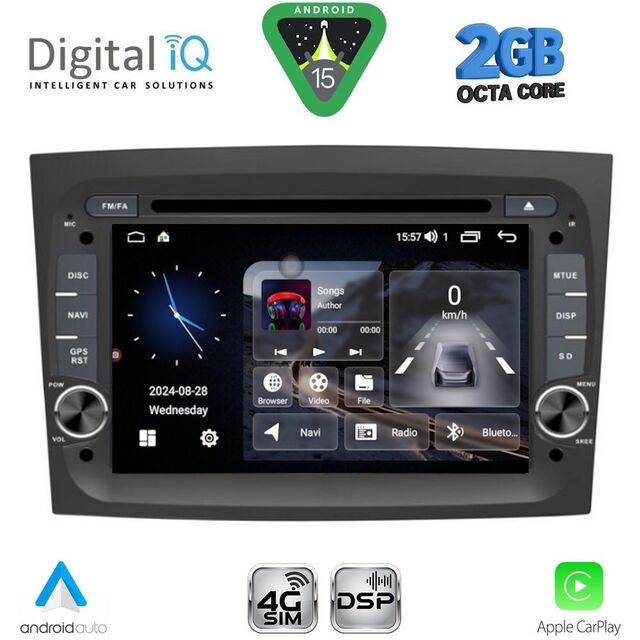 DIGITAL IQ BLF 338_CPA (7" DECK) MULTIMEDIA SYSTEM for FIAT DOBLO mod. 2015-2022