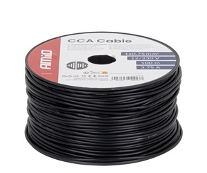 Amio - Μονόκλωνο Καλώδιο Εγκατάστασης CCA 1×0,75mm² 100m – 12/230V - 1 τεμ. (04453/AM)