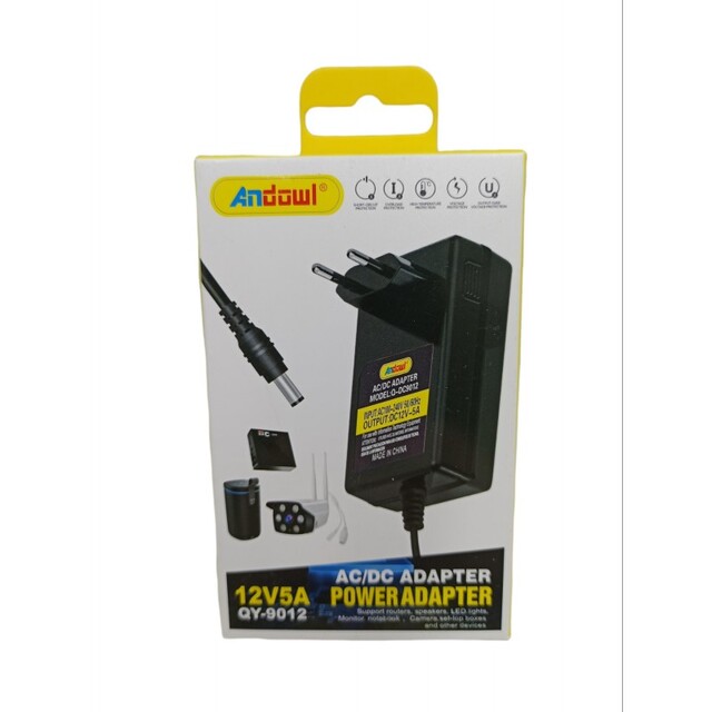ΤΡΟΦΟΔΟΤΙΚΟ UNIVERSAL 12V/5A ANDOWL QY-9012