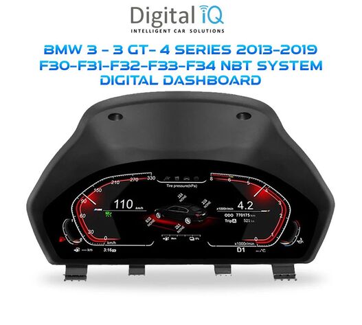 DIGITAL IQ DDD 955_DC (12.3in)  DIGITAL CLUSTER for BMW 3 - 3 GT - 4 Series F30 - F31 - F32 - F33 - F34 mod. 2013-2019