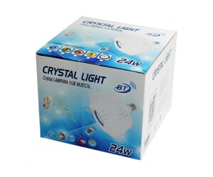CRYSTAL LIGHT ΠΟΛΥΧΡΩΜΗ ΛΑΜΠΑ ΗΧΕΙΟ TY-49007