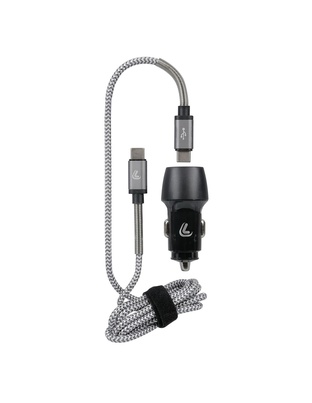 ΦΟΡΤΙΣΤΗΣ ΑΝΑΠΤΗΡΑ ΜΕ 2 USB ΚΑΙ ΚΑΛΩΔΙΟ ΦΟΡΤΙΣΗΣΚΑΙΣΥΓΧΡΟΝΙΣΜΟΥ 100cm TYPE-C KIT PRO 18W 12/24V