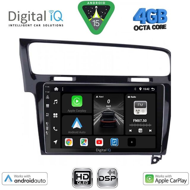 DIGITAL IQ BXF 16747BL_CPAA (10inc) MULTIMEDIA TABLET for VW GOLF 7 mod. 2013-2020