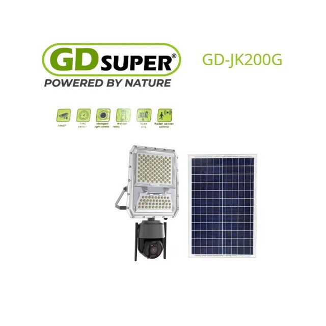 ΗΛΙΑΚΟΣ ΠΡΟΒΟΛΕΑΣ ΜΕ ΚΑΜΕΡΑ 4G GD-JK200