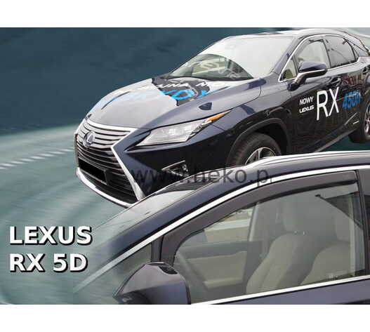 ΑΝΕΜΟΘΡΑΥΣΤΕΣ ΓΙΑ LEXUS RX 5D 2016+   ΖΕΥΓΑΡΙ ΑΥΤΟΚΙΝΗΤΟΥ ΑΠΟ ΕΥΚΑΜΠΤΟ ΦΙΜΕ ΠΛΑΣΤΙΚΟ HEKO - 2 ΤΕΜ.