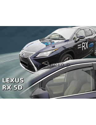 ΑΝΕΜΟΘΡΑΥΣΤΕΣ ΓΙΑ LEXUS RX 5D 2016+   ΖΕΥΓΑΡΙ ΑΥΤΟΚΙΝΗΤΟΥ ΑΠΟ ΕΥΚΑΜΠΤΟ ΦΙΜΕ ΠΛΑΣΤΙΚΟ HEKO - 2 ΤΕΜ.