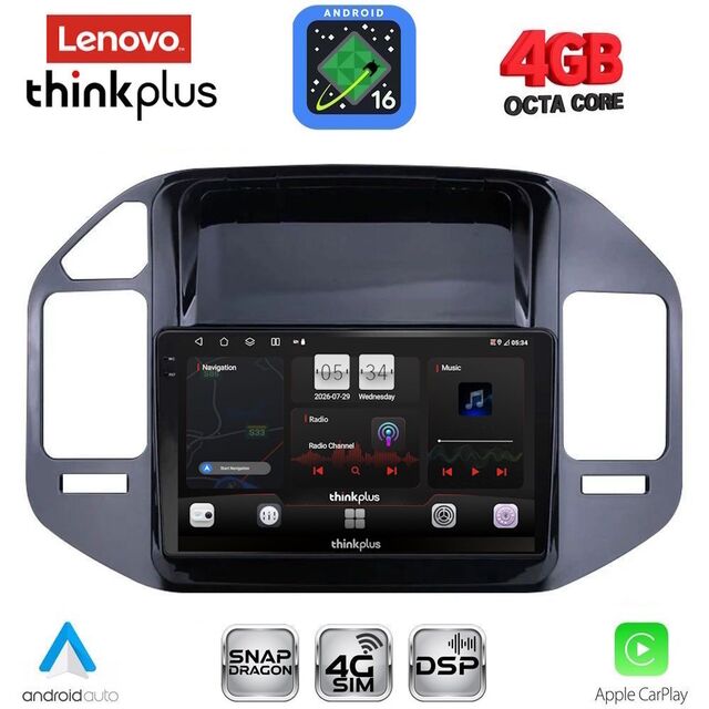 LENOVO LTG 7444BL_CPA (9inc) MULTIMEDIA TABLET for MITSUBISHI PAJERO mod. 1999-2006