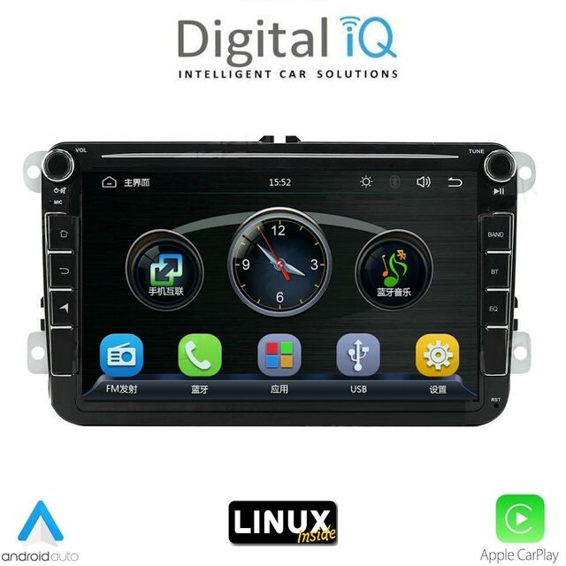 DIGITAL IQ BLA 079_CPA (8" DECK) MULTIMEDIA LINUX SYSTEM for VW – SKODA – SEAT mod. 2004-2014