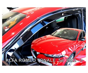 ΑΝΕΜΟΘΡΑΥΣΤΕΣ ΓΙΑ ALFA ROMEO TONALE 5D 2020+  SET ΑΠΟ ΕΥΚΑΜΠΤΟ ΦΙΜΕ ΠΛΑΣΤΙΚΟ HEKO - 4 ΤΕΜ.