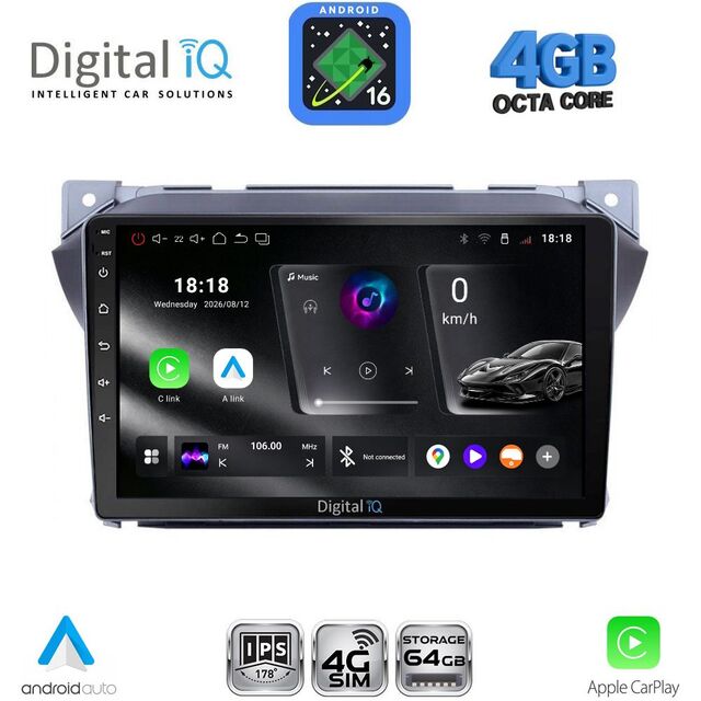 DIGITAL IQ RTG 6670_CPA (9inc) MULTIMEDIA TABLET for SUZUKI ALTO - NISSAN PIXO 2009>
