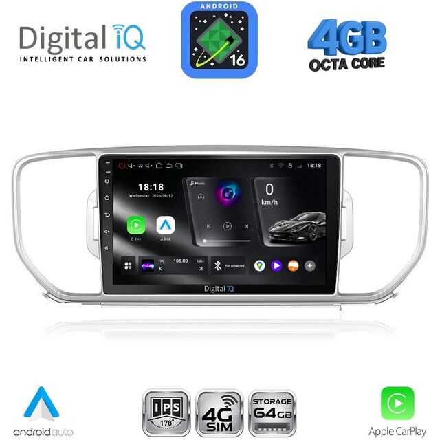 DIGITAL IQ RTG 6326_CPA (9inc) MULTIMEDIA TABLET for KIA SPORTAGE mod. 2015-2018