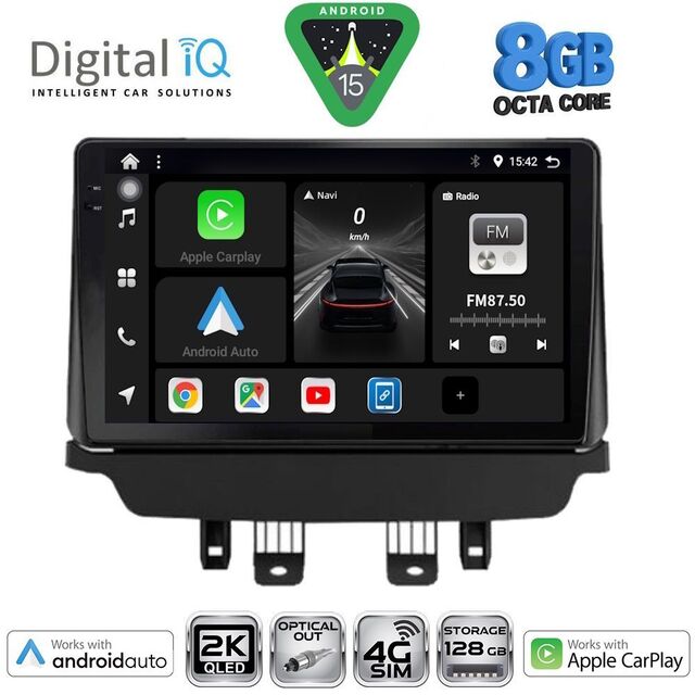 DIGITAL IQ BXK 20362_CPAA (9inc) MULTIMEDIA TABLET for MAZDA 2 mod. 2014-2023