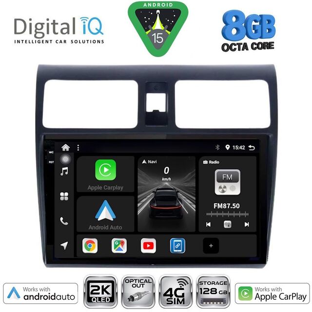 DIGITAL IQ BXK 20684_CPAA (10inc) MULTIMEDIA TABLET for SUZUKI SWIFT mod. 2005-2011