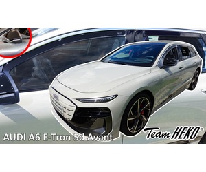 Heko - Ανεμοθραύστες για Audi A6 E-Tron 5 Doors Avant (έκδοση με καθρέπτες) 2024+ Σετ Αυτοκινήτου Απο Εύκαμπτο Φιμέ Πλαστικό - 4 τεμ. (ΑΝΕΜ.SET10298)
