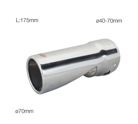 ΑΚΡΟ ΕΞΑΤΜΙΣΗΣ TRX97 175mm 40-70mm (ΦΑΛΤΣΟΚΟΜΜΕΝΟ ΣΤΗ ΜΕΣΗ)