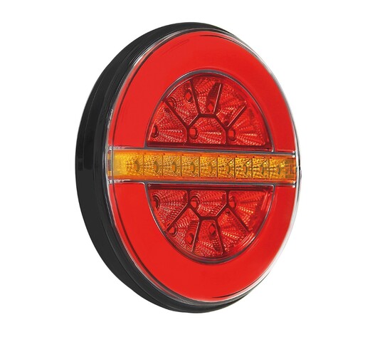 ΦΩΣ ΠΙΣΩ ΑΡΙΣΤΕΡΟ 12/24V DYNAMIC-O 140 mm ΜΕ 29 LED 3 ΧΡΗΣΕΙΣ ΟΜΙΧΛΗΣ/ΘΕΣΕΩΣ/ΦΛΑΣ (ΚΟΚΚΙΝΟ/ΠΟΡΤΟΚΑΛΙ) - 1 ΤΕΜ.