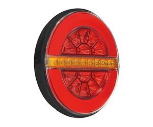 ΦΩΣ ΠΙΣΩ ΑΡΙΣΤΕΡΟ 12/24V DYNAMIC-O 140 mm ΜΕ 29 LED 3 ΧΡΗΣΕΙΣ ΟΜΙΧΛΗΣ/ΘΕΣΕΩΣ/ΦΛΑΣ (ΚΟΚΚΙΝΟ/ΠΟΡΤΟΚΑΛΙ) - 1 ΤΕΜ.