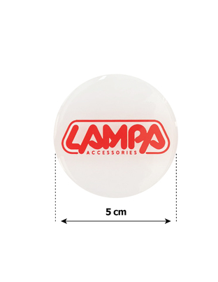 LAMPA ΑΥΤΟΚΟΛΛΗΤΑ ΖΑΝΤΩΝ 5 cm ΛΕΥΚΟ/ΚΟΚΚΙΝΟ ΣΜΑΛΤΟΥ - 4 ΤΕΜ.