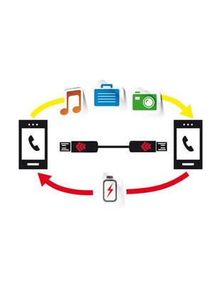 ΚΑΛΩΔΙΟ ΦΟΡΤΙΣΗΣ OTG MICRO USB CHARGE+SYNC 30cm
