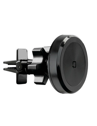Μαγνητική Βάση Στήριξης Κινητού Mag Wireless Airvent της σειράς Optiline για Ίσιους Αεραγωγούς Αυτοκινήτου με δυνατότητα ασύρματης φόρτισης Max Power 15W, 15 μαγνήτες και 2 αυτοκόλλητα, μεταλλικά δακτυλίδια